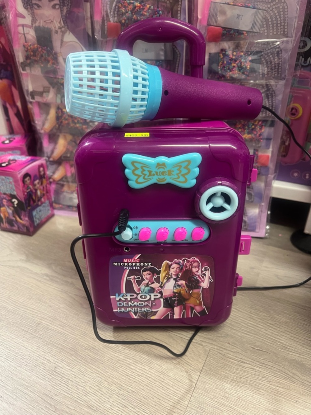 Purple & Light Blue Portable Karaoke Microphone Speaker - Brand Unknown